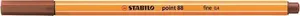 Liner „Point 88“, hellbraun (rötlich), 0,4 mm, STABILO